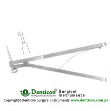 Gass Corneoscleral Punch Rotatable Stainless Steel, Diameter - Deep Bite 1.5 mm - 0.75 mm